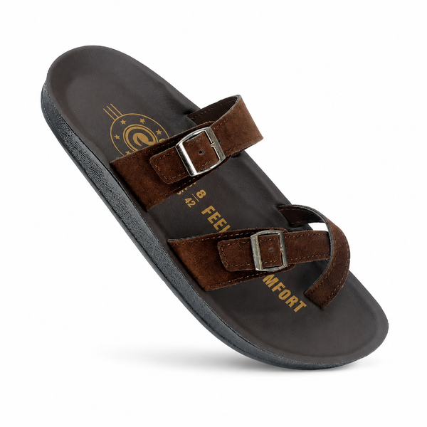 Brown Sandal for Men OF 142